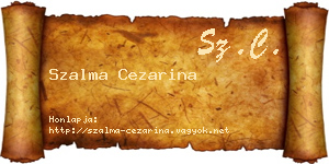 Szalma Cezarina névjegykártya